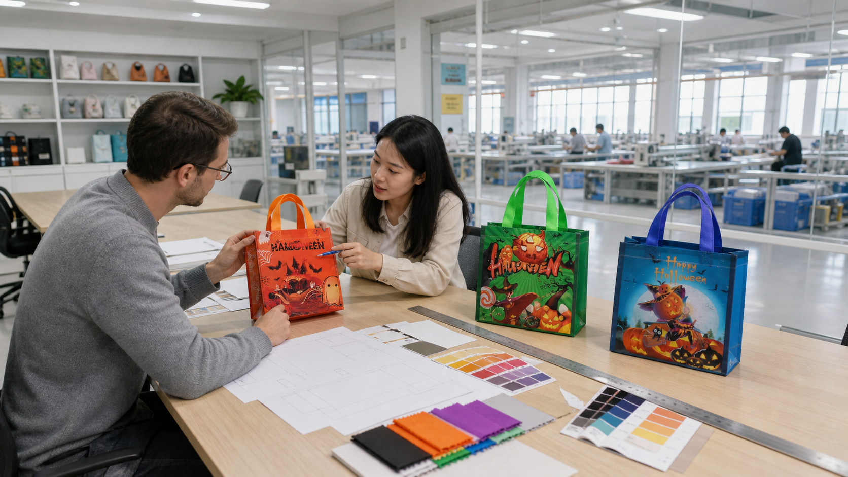 Custom tote bag manufacturing by ToteBag-Factory