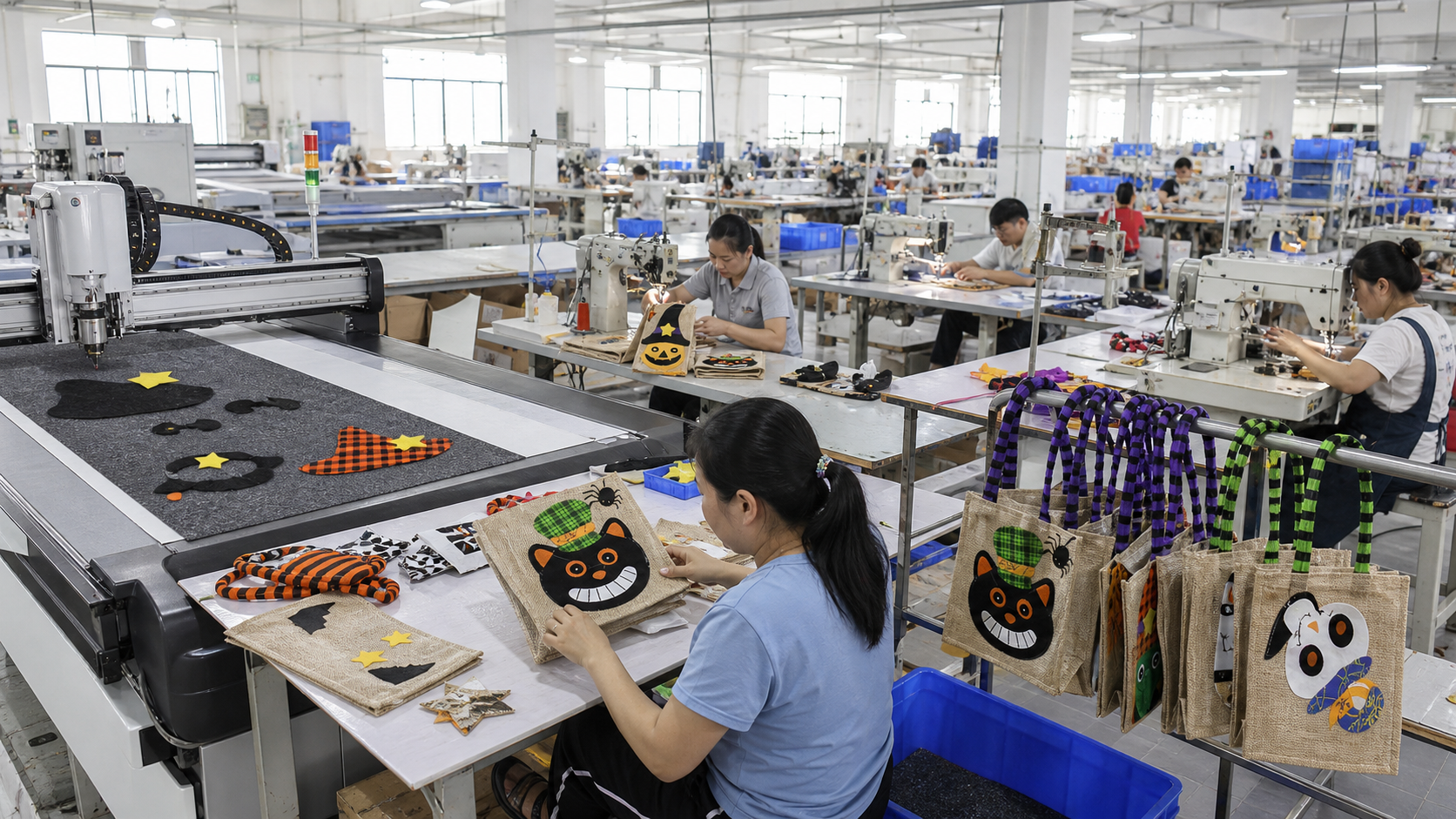 Custom tote bag manufacturing by ToteBag-Factory