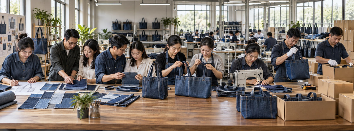Custom tote bag manufacturing by ToteBag-Factory