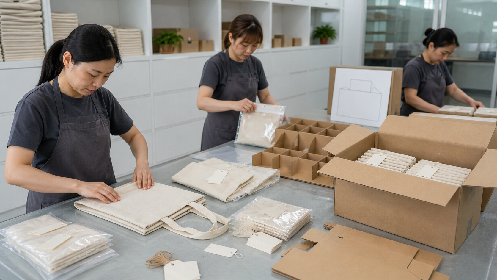 Custom tote bag manufacturing by ToteBag-Factory