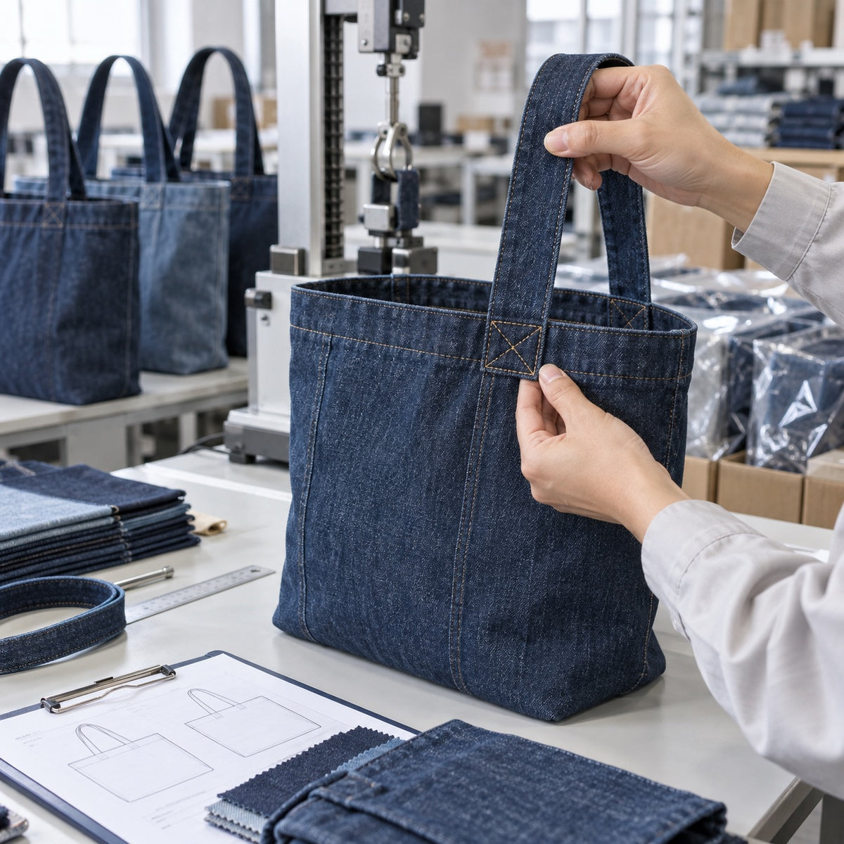 Custom tote bag manufacturing by ToteBag-Factory