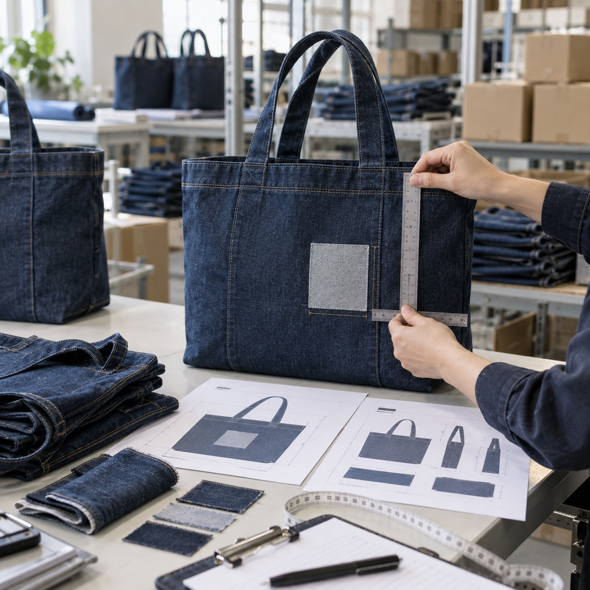 Custom tote bag manufacturing by ToteBag-Factory
