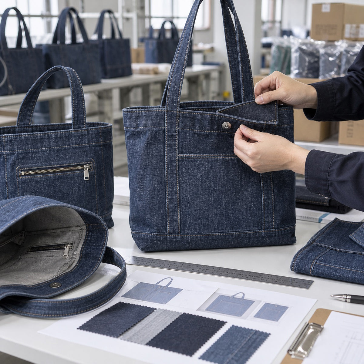 Custom tote bag manufacturing by ToteBag-Factory