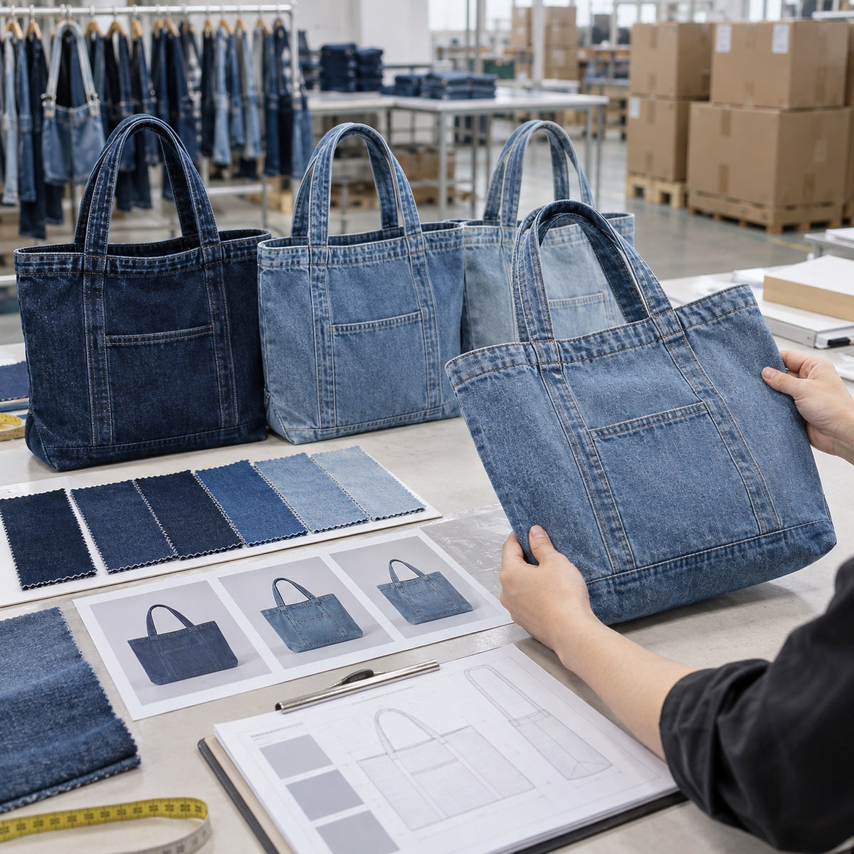Custom tote bag manufacturing by ToteBag-Factory