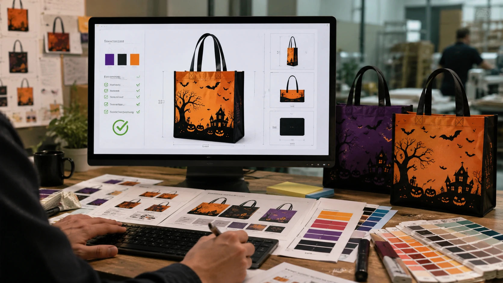 Custom tote bag manufacturing by ToteBag-Factory