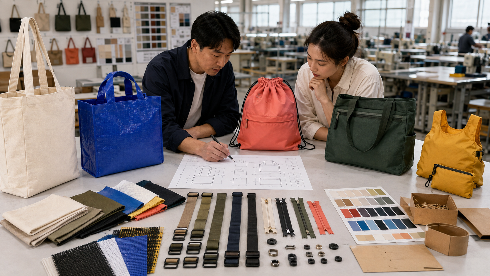 Custom tote bag manufacturing by ToteBag-Factory