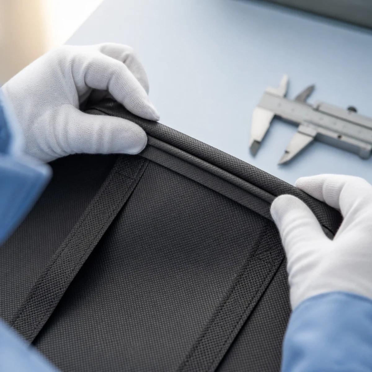 Fold-over top finish inspection