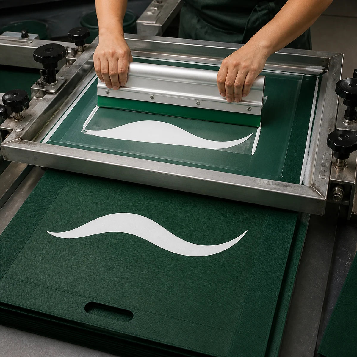 Silk-screen printing on non-woven fabric
