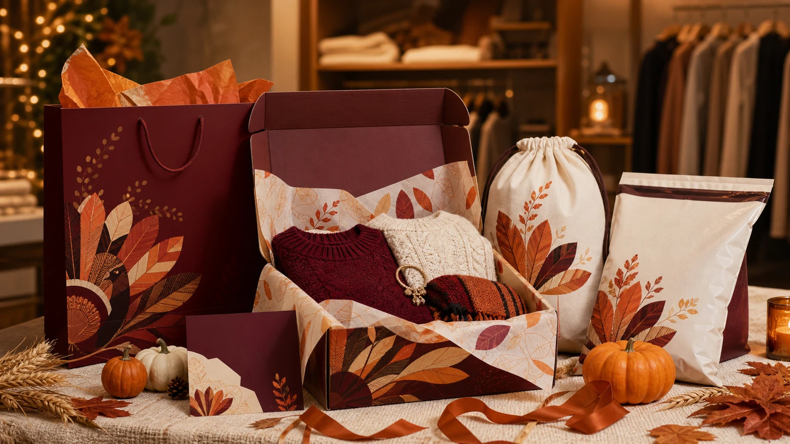 thanksgiving apparel ecommerce gift bags