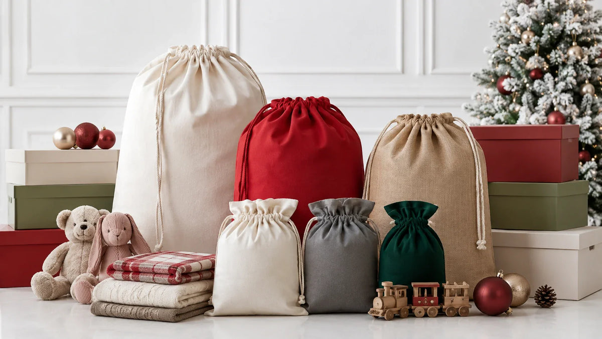 Christmas Packaging Bags: Material, Size, and Custom Printing Guide