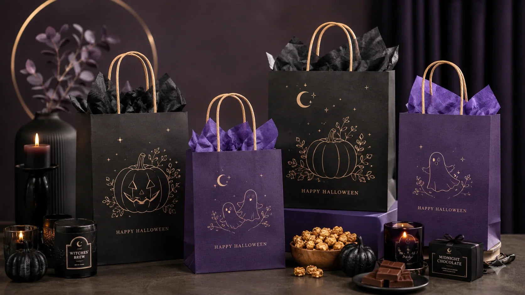 Halloween gift bags for adults in corporate and retail promotions