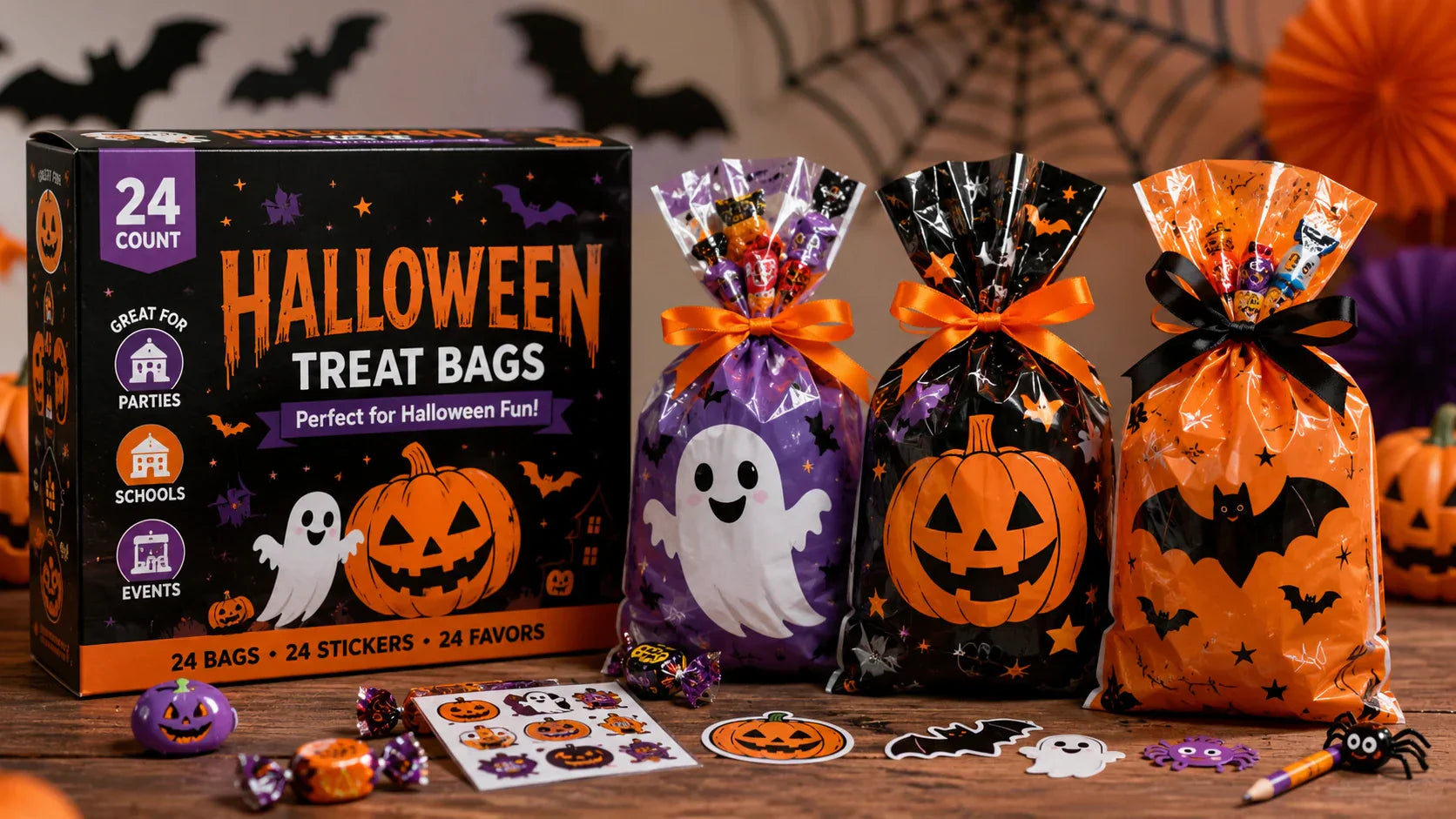 Halloween treat bags for candy schools and seasonal events