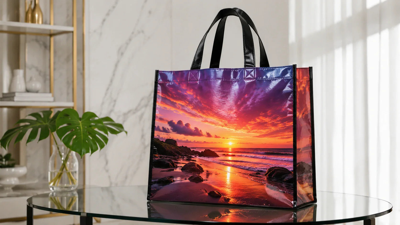 Premium laminated non woven polypropylene bag featuring full-color high-definition printing.