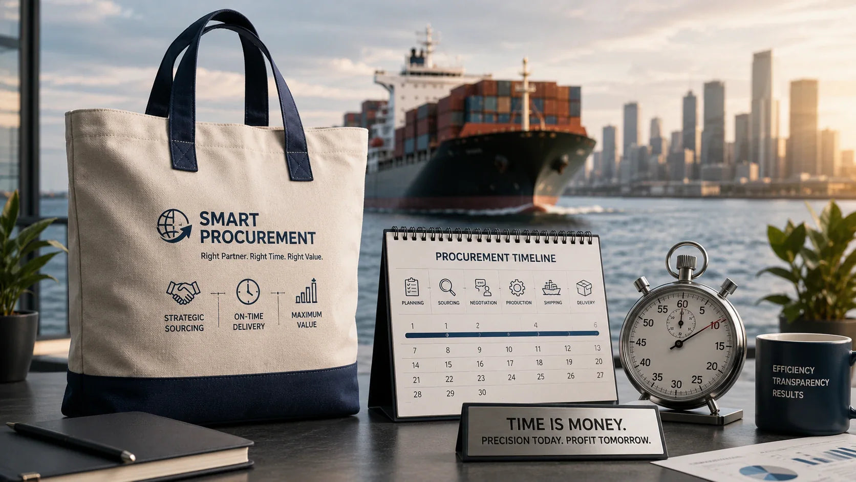 Managing strict timelines and shipping logistics for Tote Bags Custom Logo orders.
