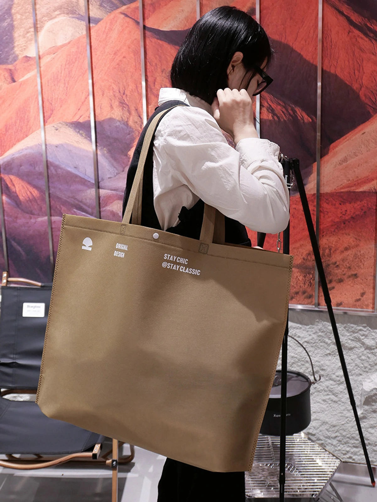 13-Style Large-Capacity Non-Woven Boutique Tote Bags product view 3