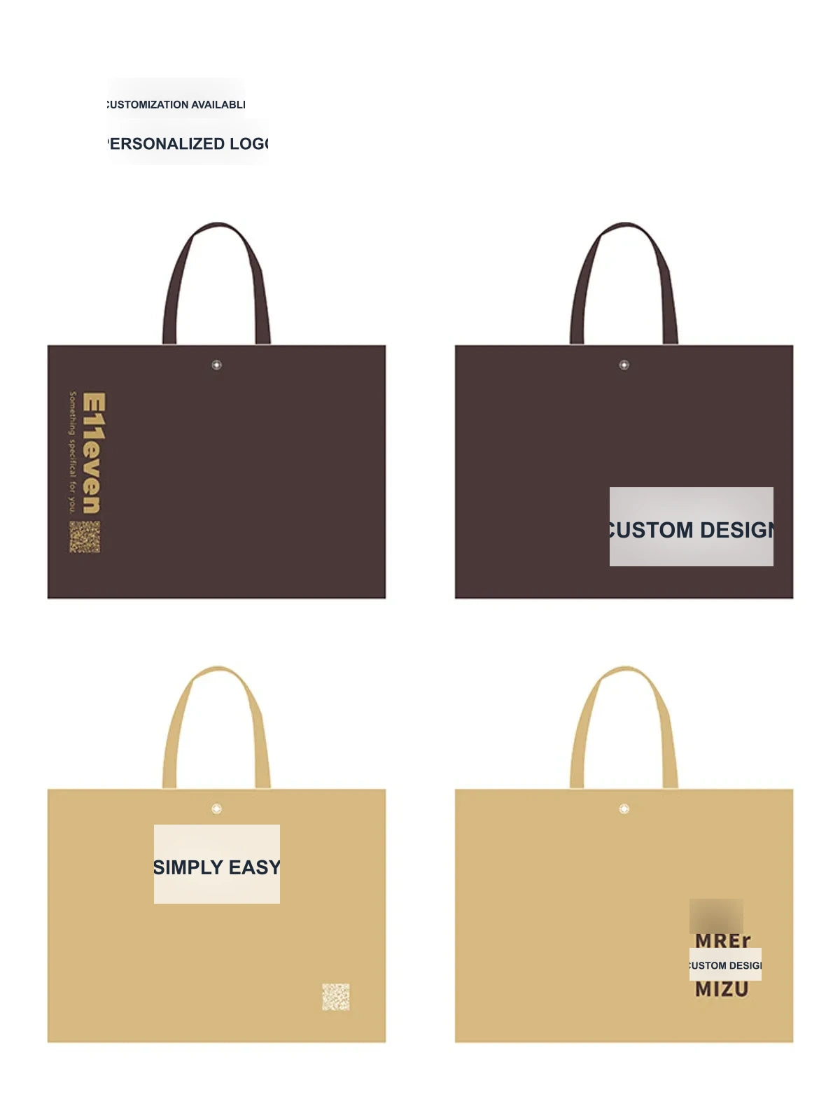 13-Style Large-Capacity Non-Woven Boutique Tote Bags product view 4