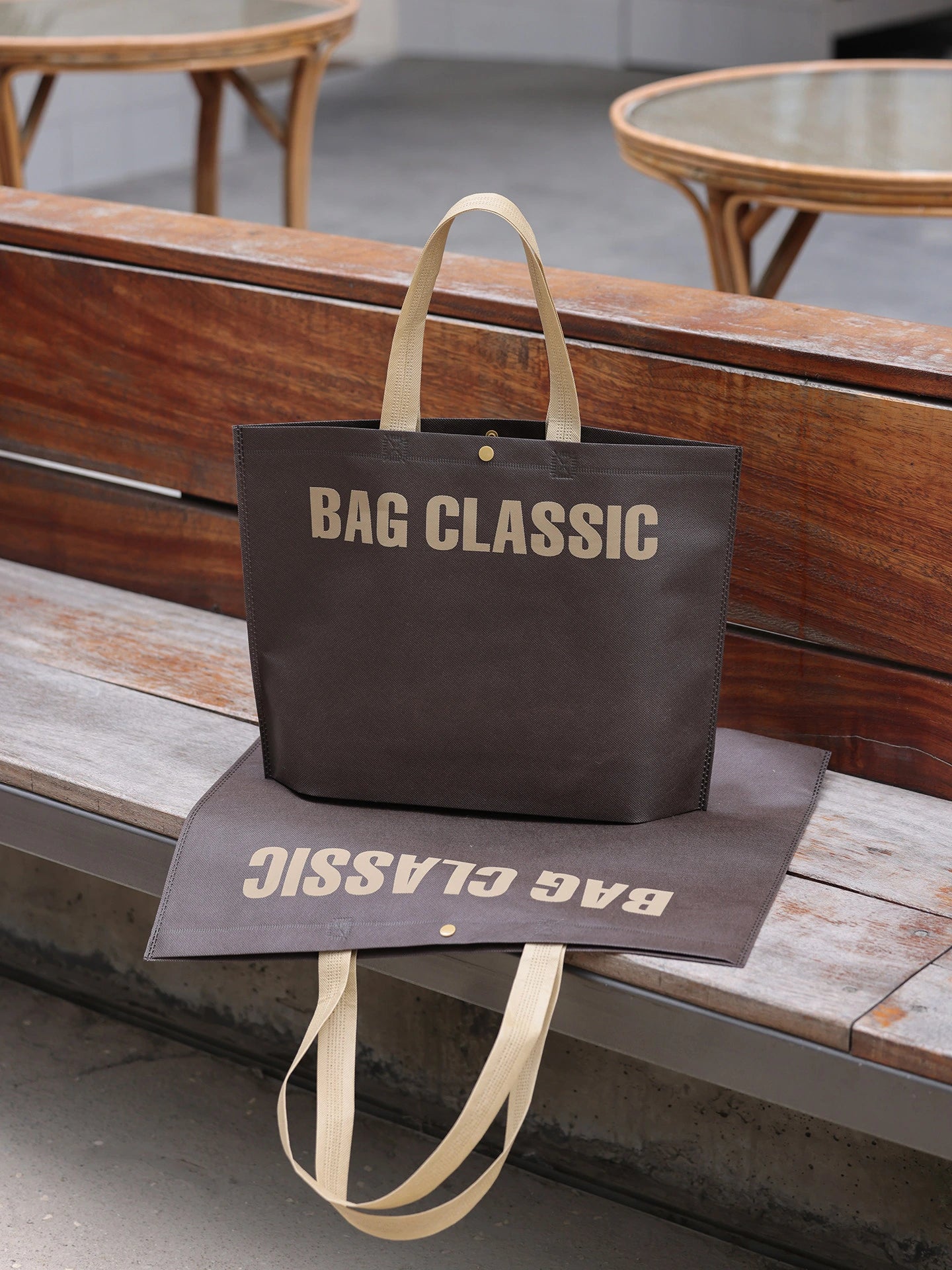 17-Style Extra-Thick Snap-Closure Non-Woven Shopping Bags product view 2