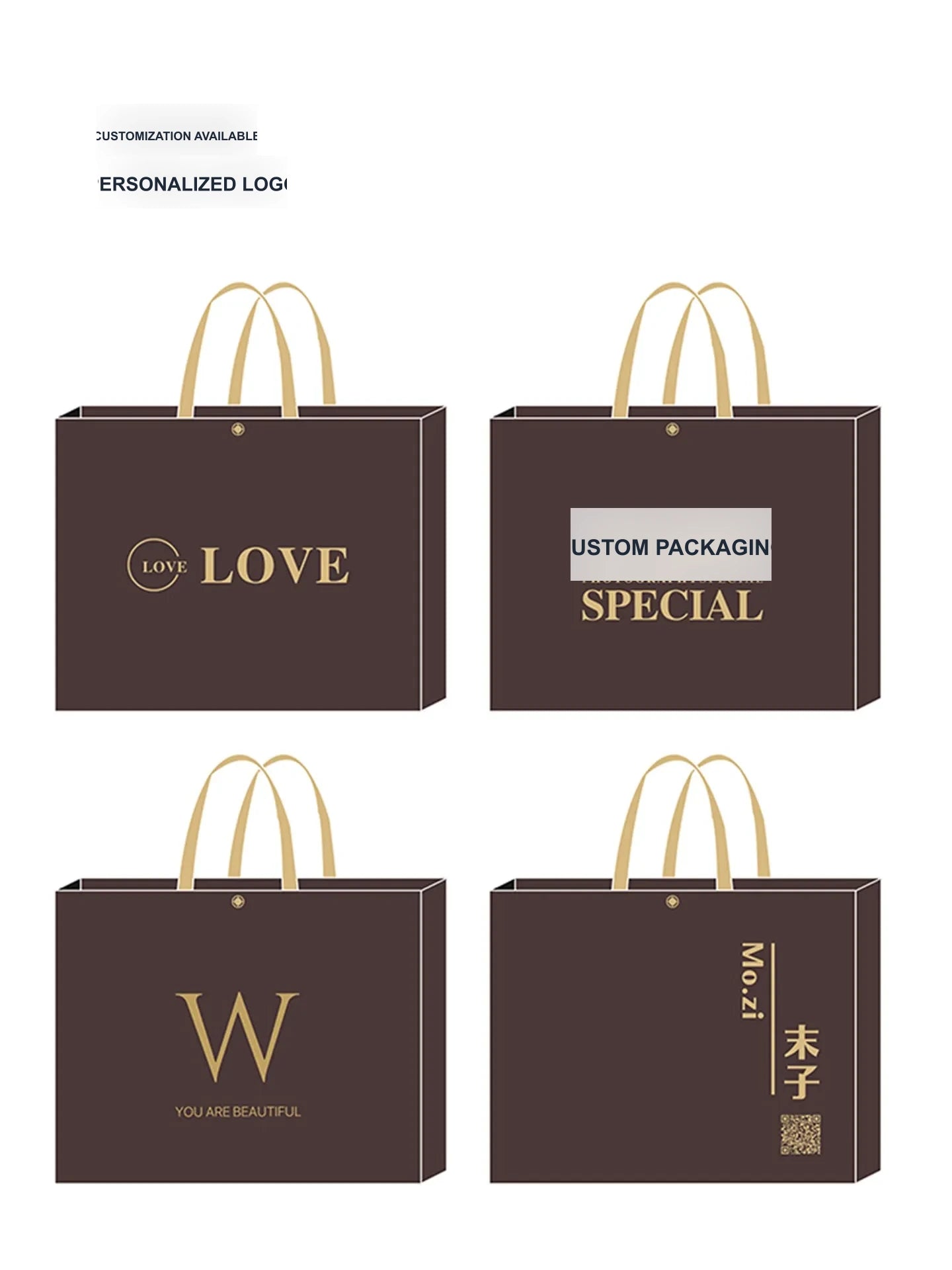 17-Style Extra-Thick Snap-Closure Non-Woven Shopping Bags product view 4