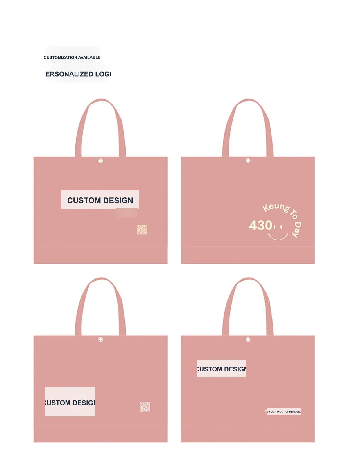 18-Style Premium Non-Woven Tote Bags for Apparel Stores product view 4
