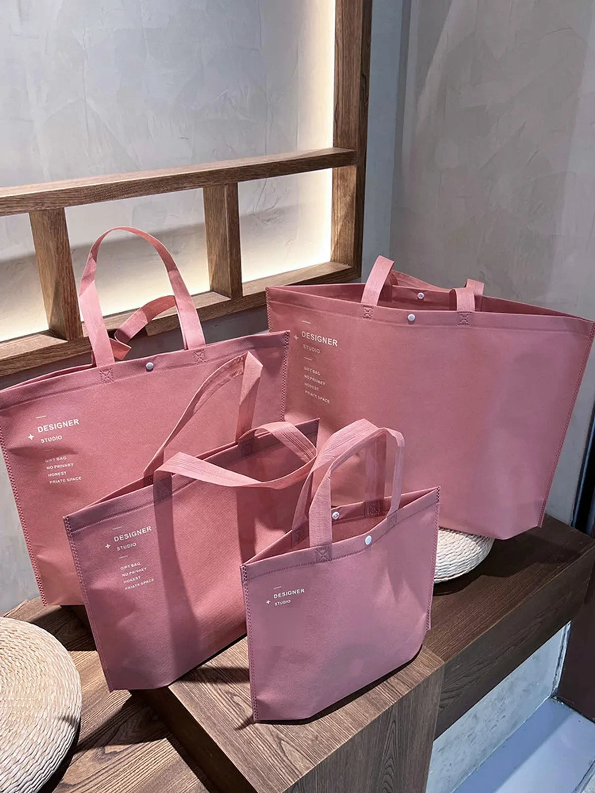 18-Style Premium Non-Woven Tote Bags for Apparel Stores product view 5
