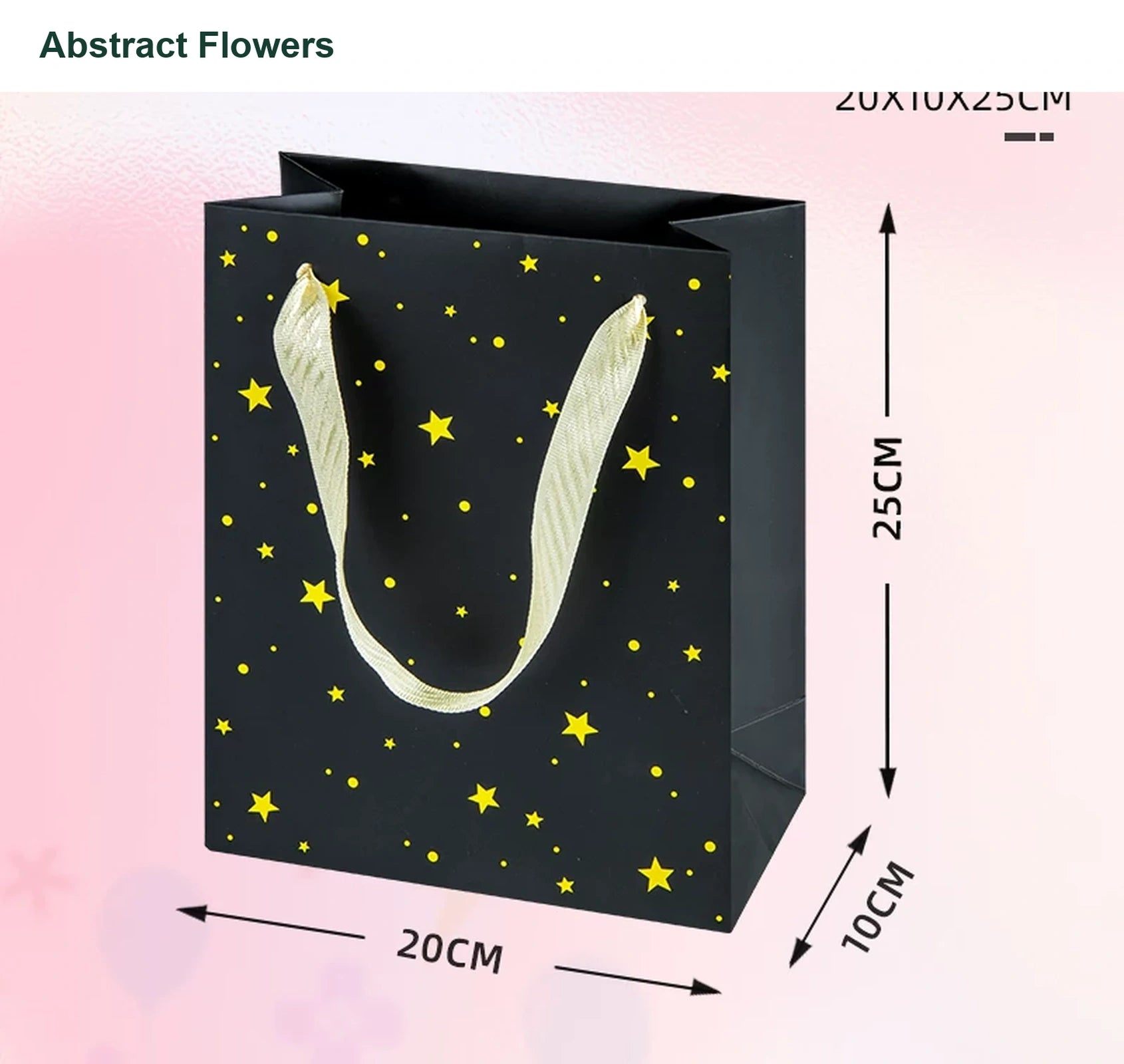 250gsm Cardstock Christmas and Occasion Gift Bags with Ribbon Handles – option 641669958