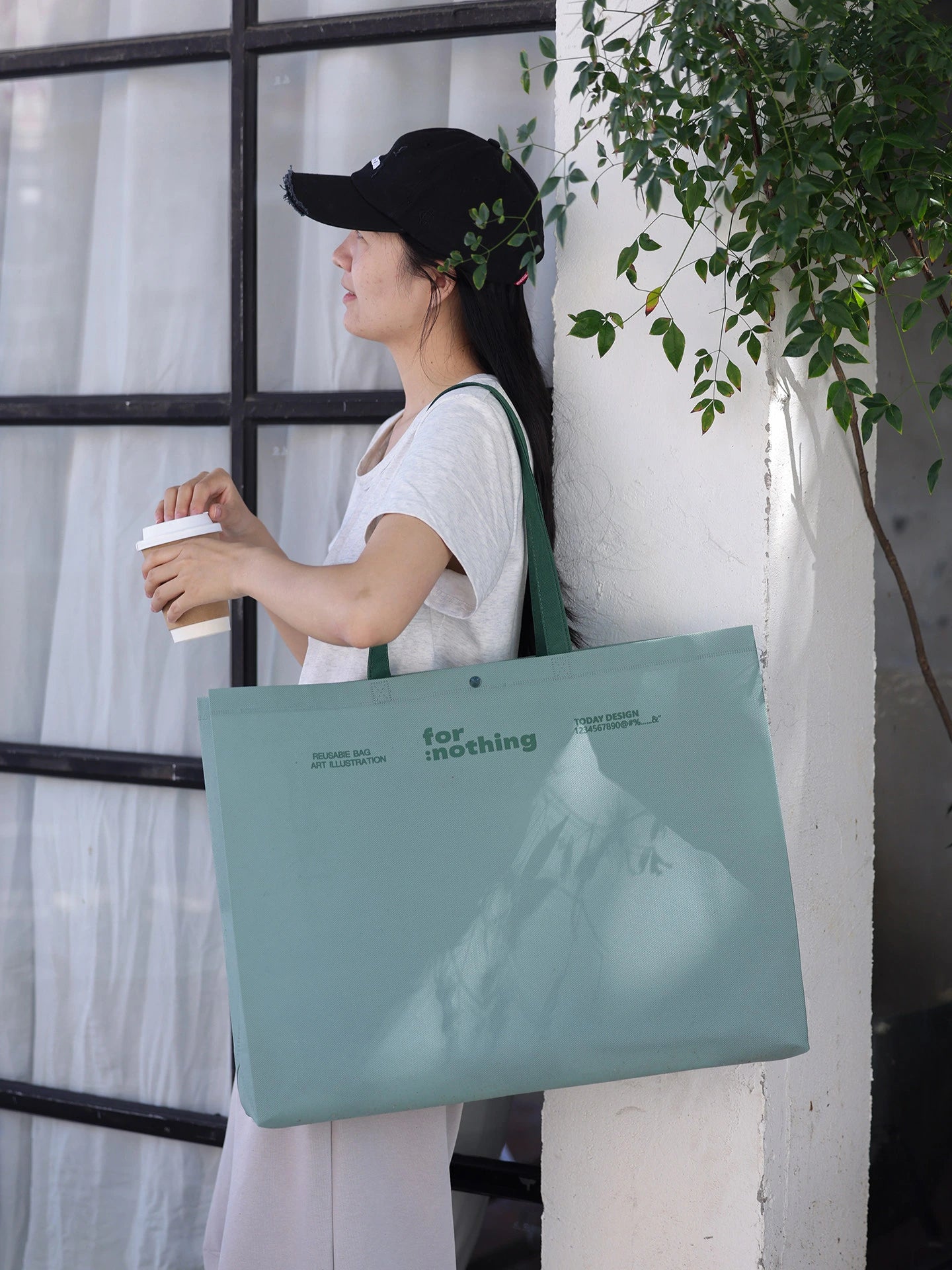 7-Style Gusseted Non-Woven Retail Tote Bags product view 2