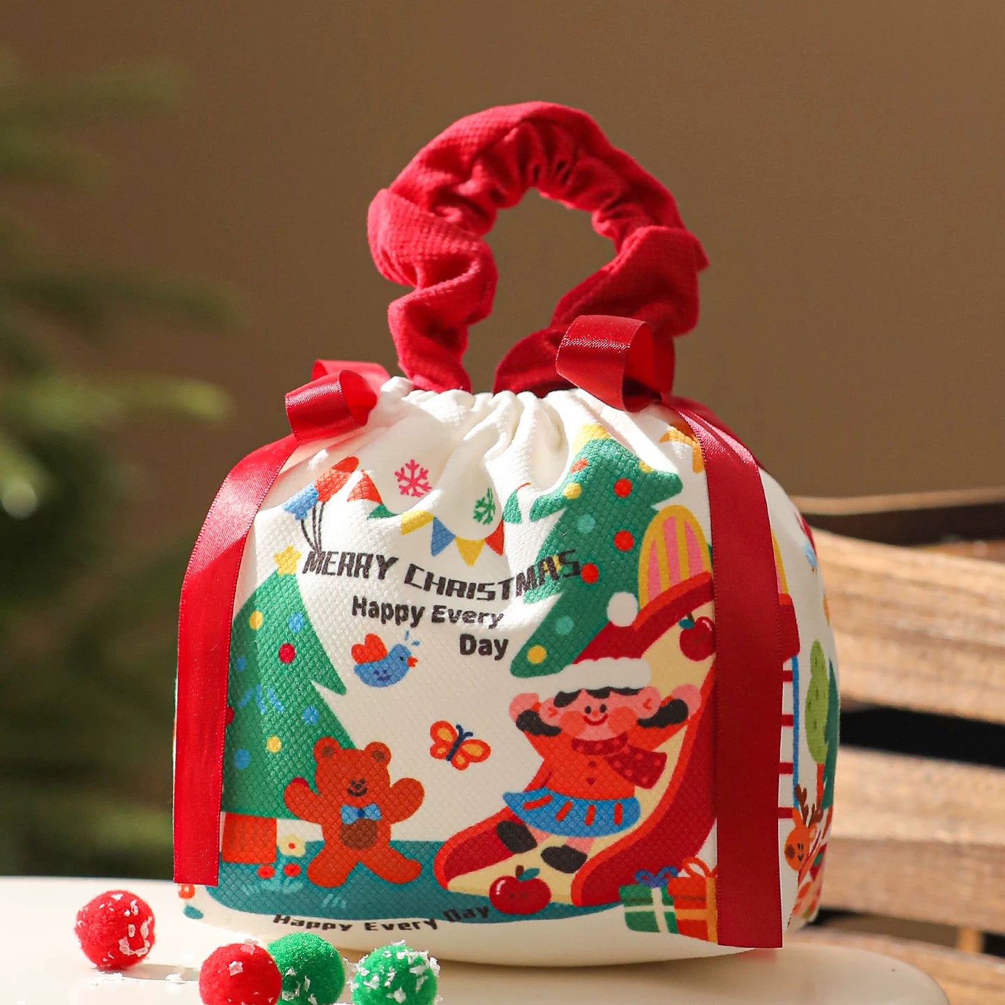 Oval Christmas Gift Bags with Carry Handles – variant 41650020969
