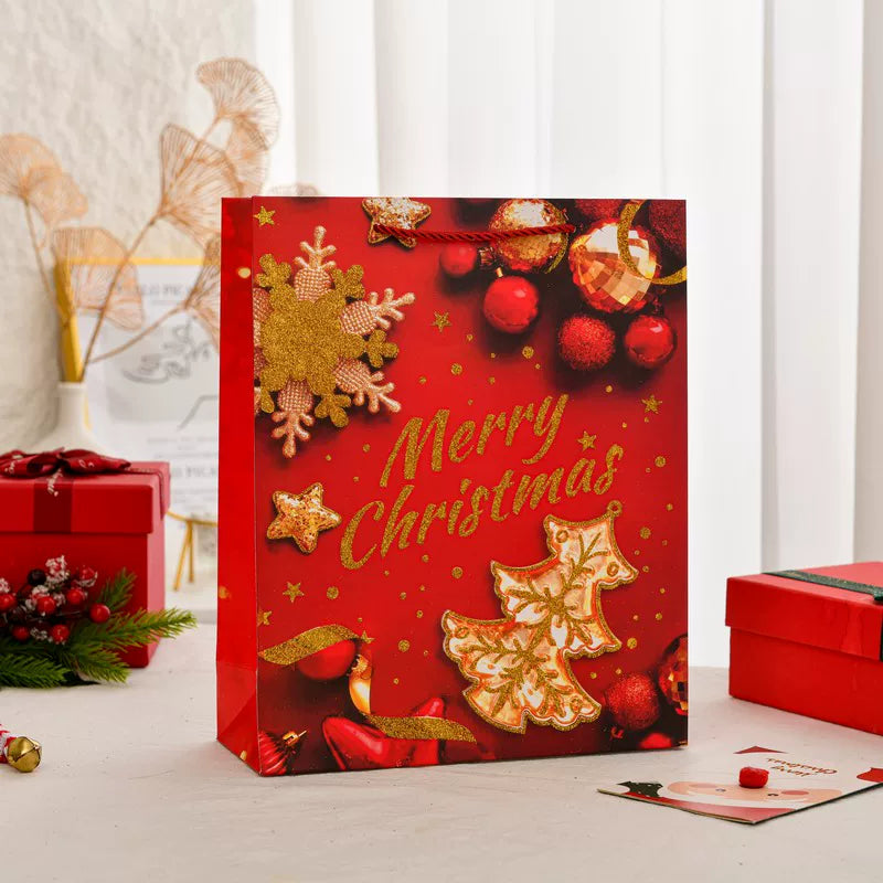Large Christmas Paper Gift Bags with Rope Handles – variant 1608435613