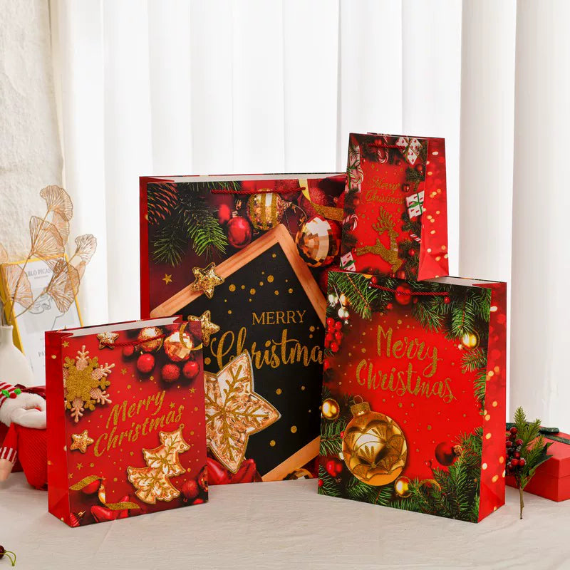 Large Christmas Paper Gift Bags with Rope Handles – gallery 01