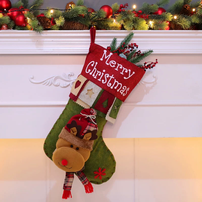 Christmas Stockings for Gifts and Fireplace Decor – variant 10520653435