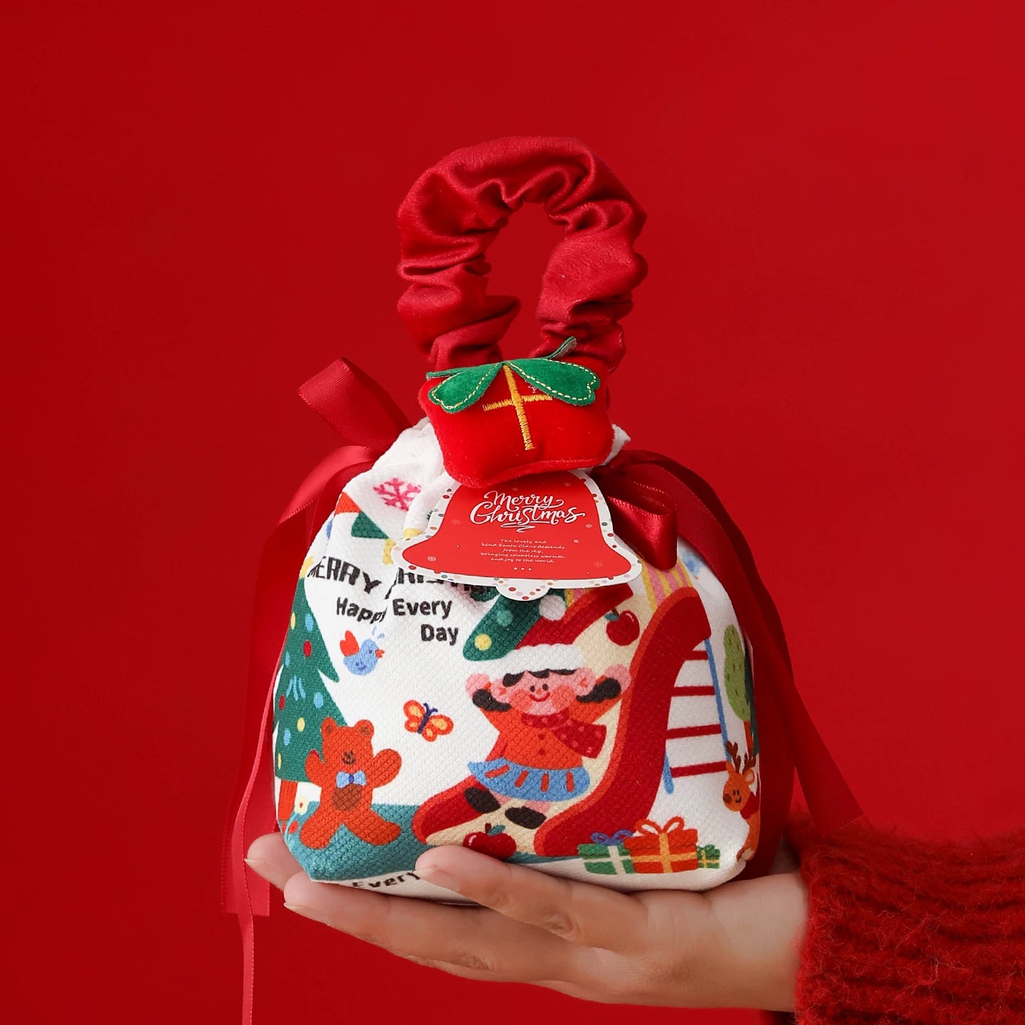 Oval Christmas Gift Bags with Carry Handles – variant 41650020979