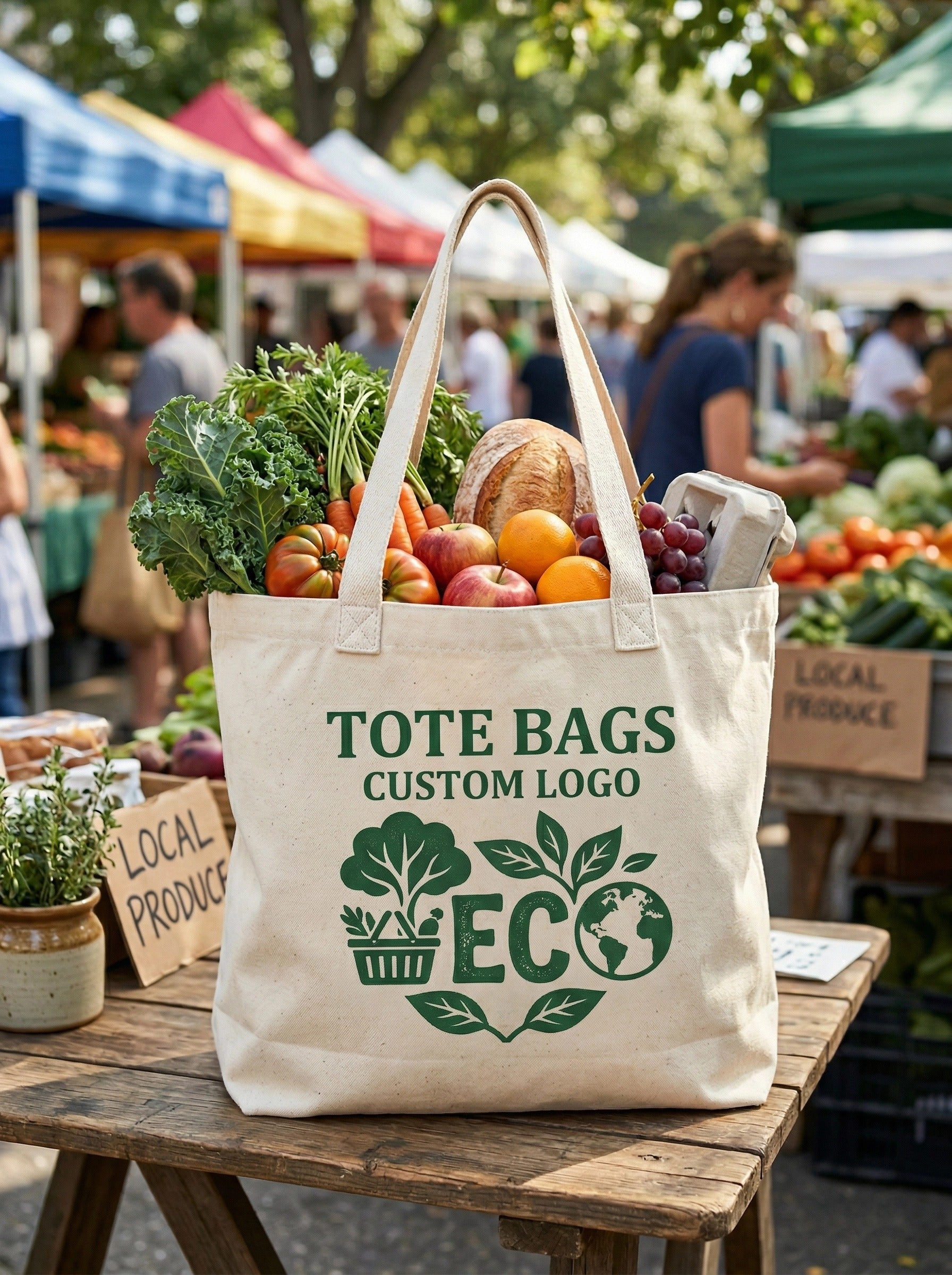 Bolsas de tela personalizadas con logo