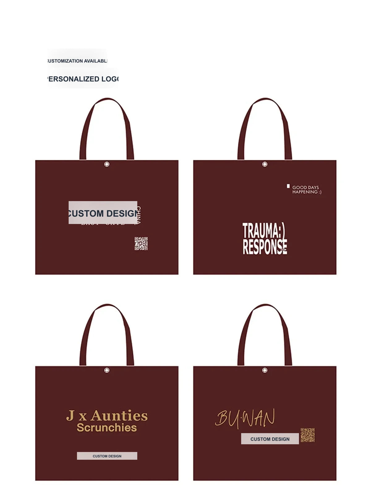 Ancora-Red Non-Woven Tote Bags — 4 Styles product view 4