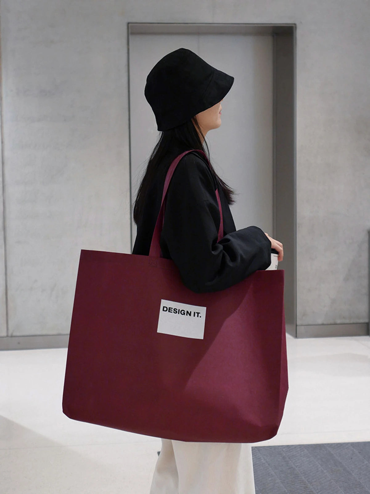 Ancora-Red Non-Woven Tote Bags — 5 Styles product view 2