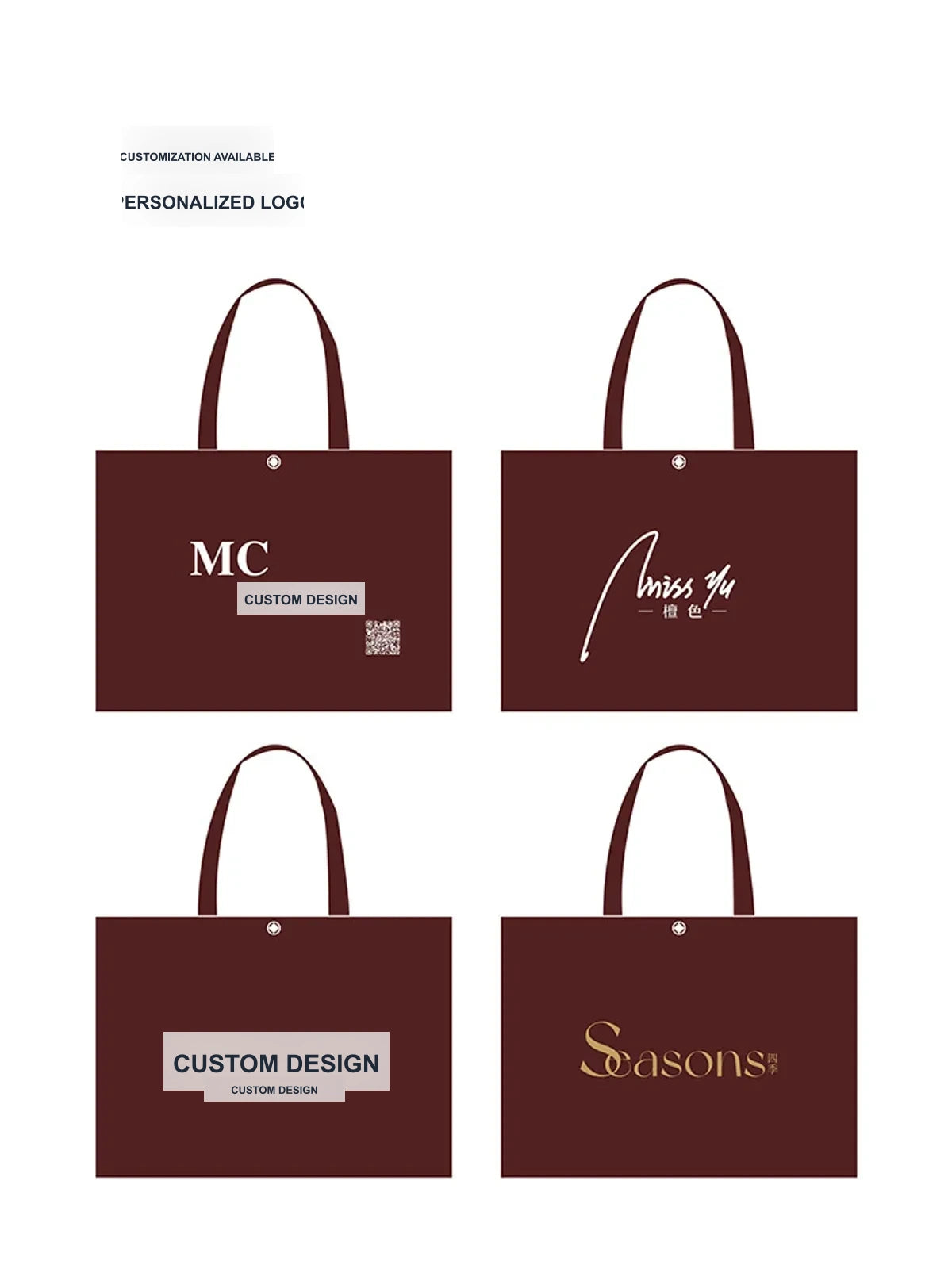 Ancora-Red Non-Woven Tote Bags — 5 Styles product view 4