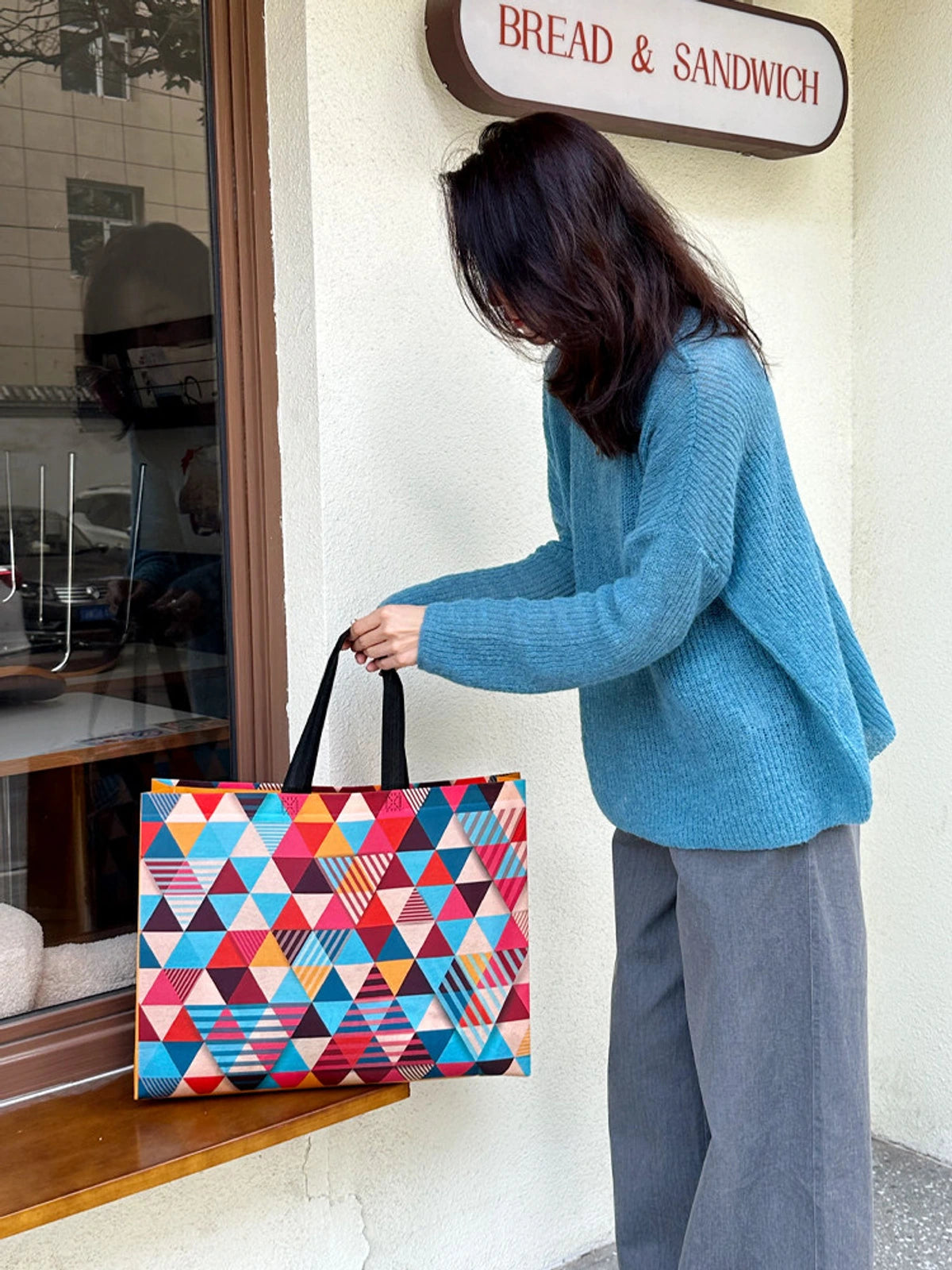 Bohemian Print Non-Woven Tote Bags — 1 Style product view 5