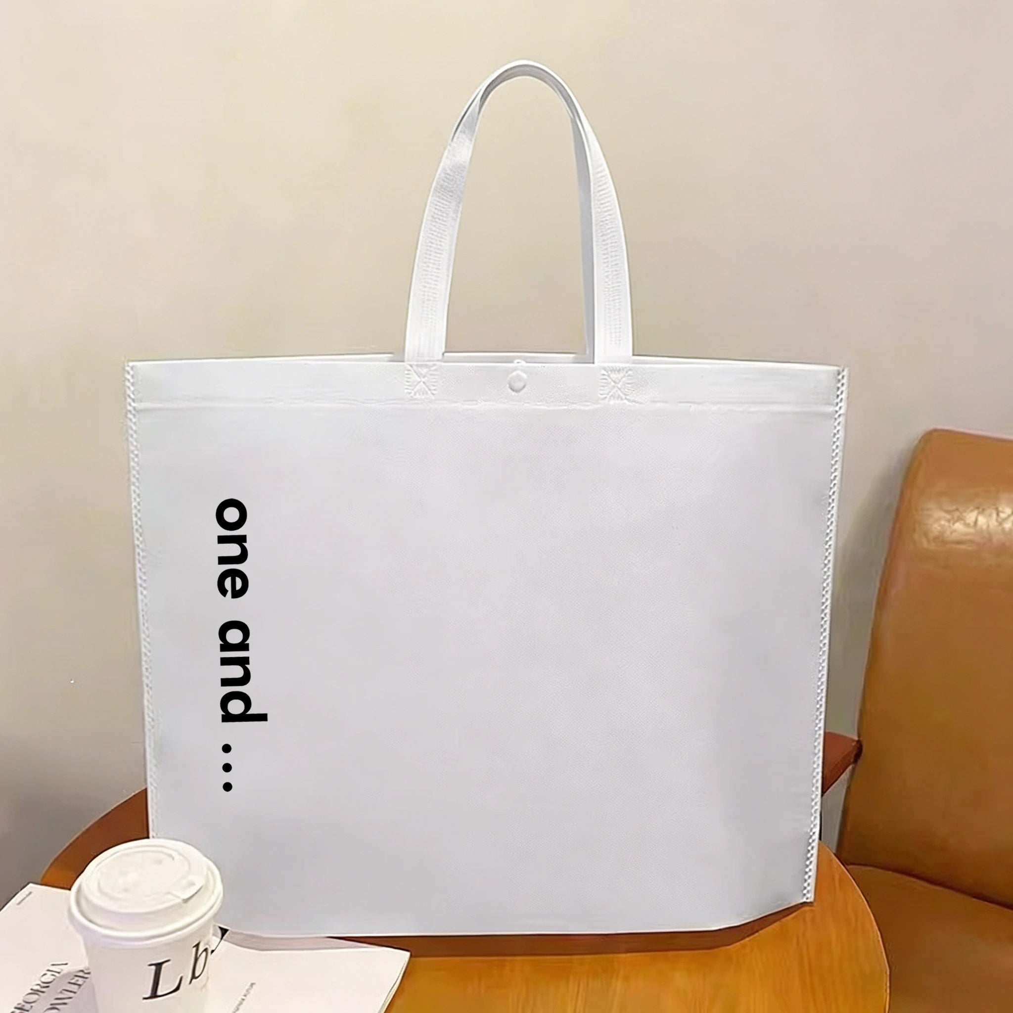 Boutique Non-Woven Garment Packaging Bags — 21 Styles — one and White Extra Large
