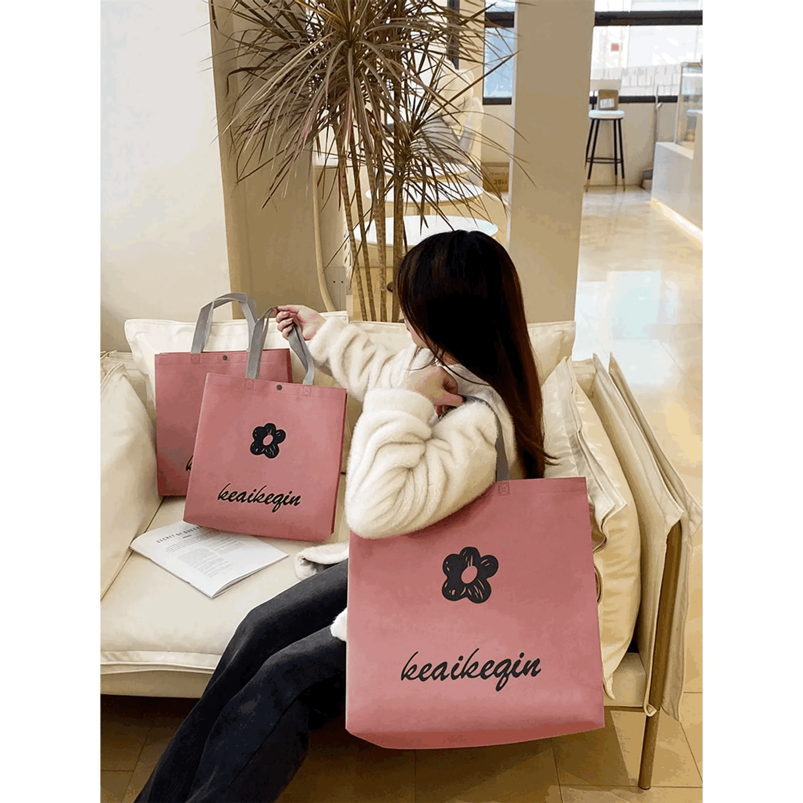 Boutique Non-Woven Garment Packaging Bags — 5 Styles animated product view 1