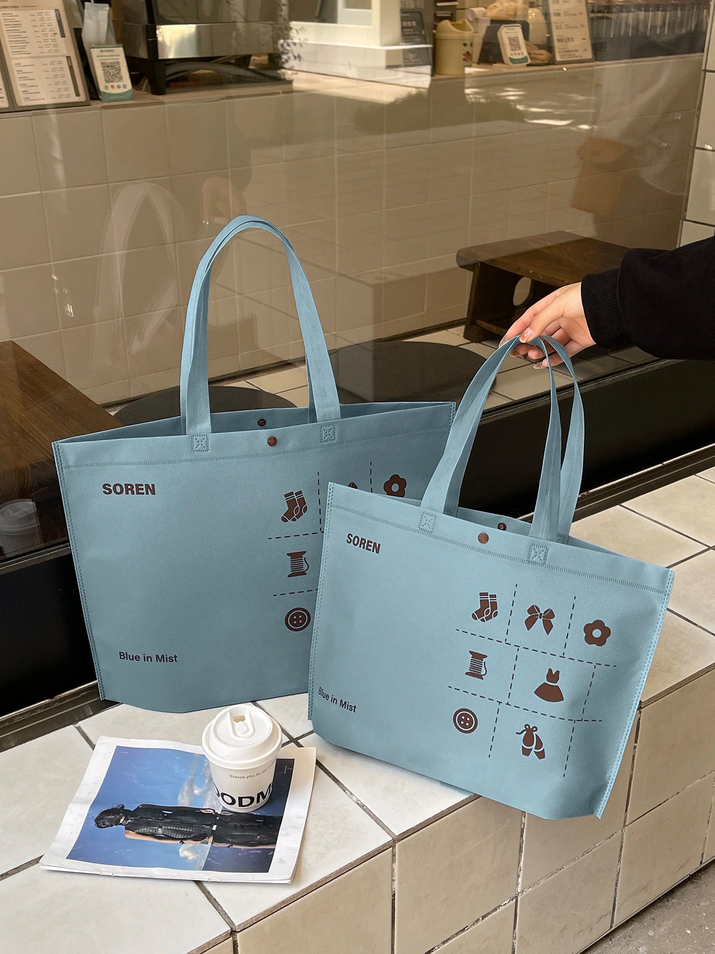 Boutique Non-Woven Garment Packaging Bags — 8 Styles product view 5