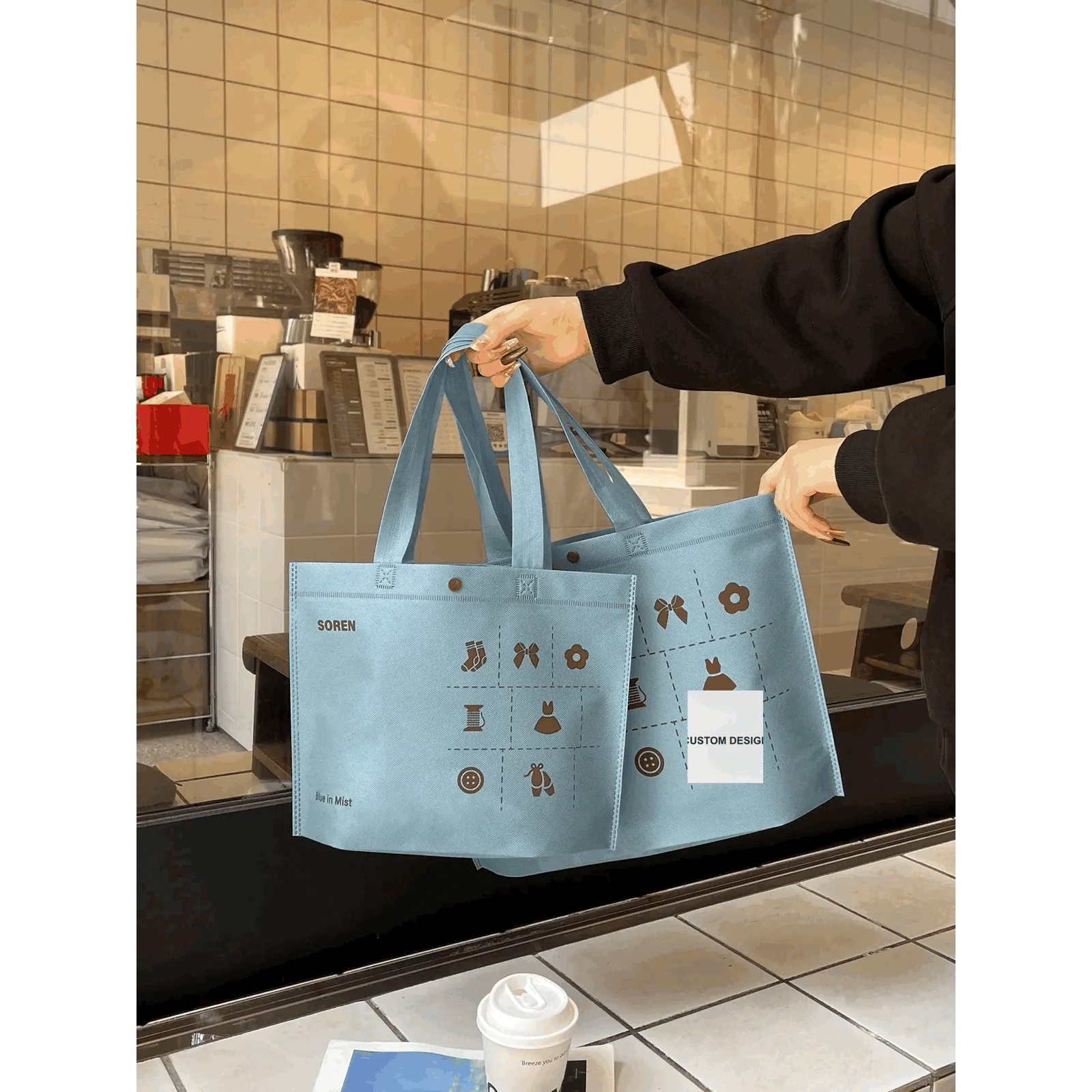 Boutique Non-Woven Garment Packaging Bags — 8 Styles animated product view 1