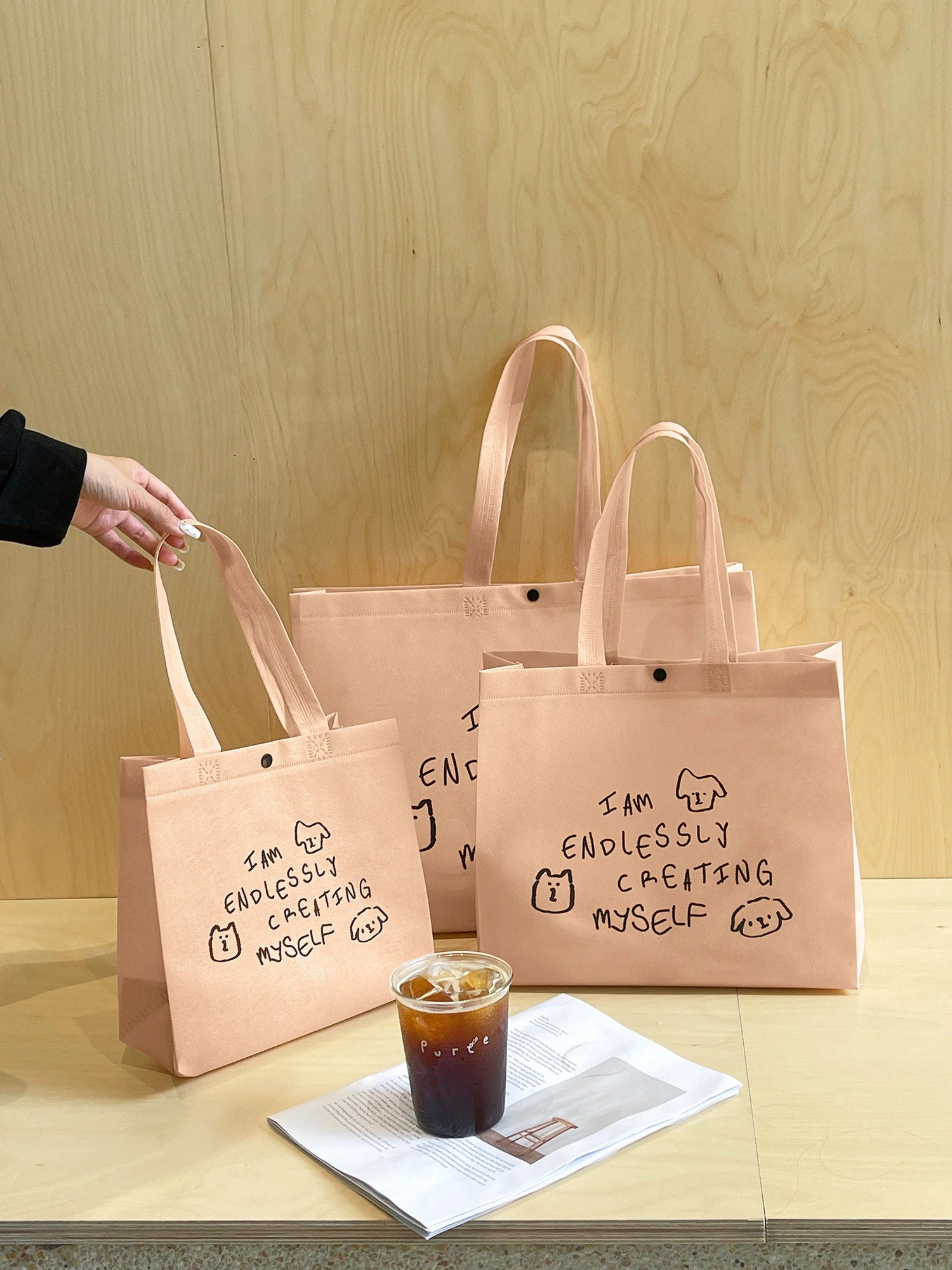 Boutique Non-Woven Tote Bags — 10 Styles product view 1