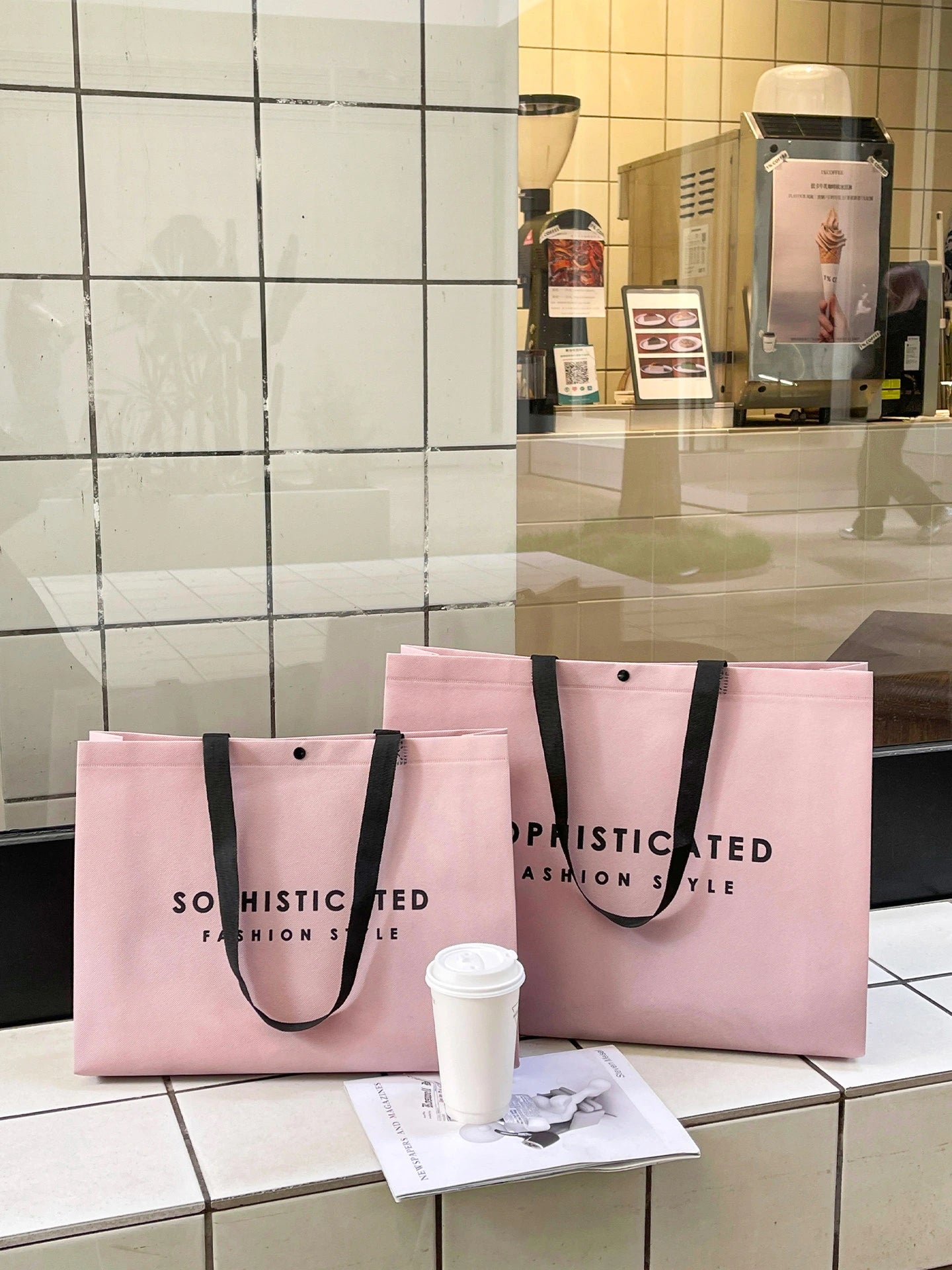 Boutique Non-Woven Tote Bags — 10 Styles product view 1