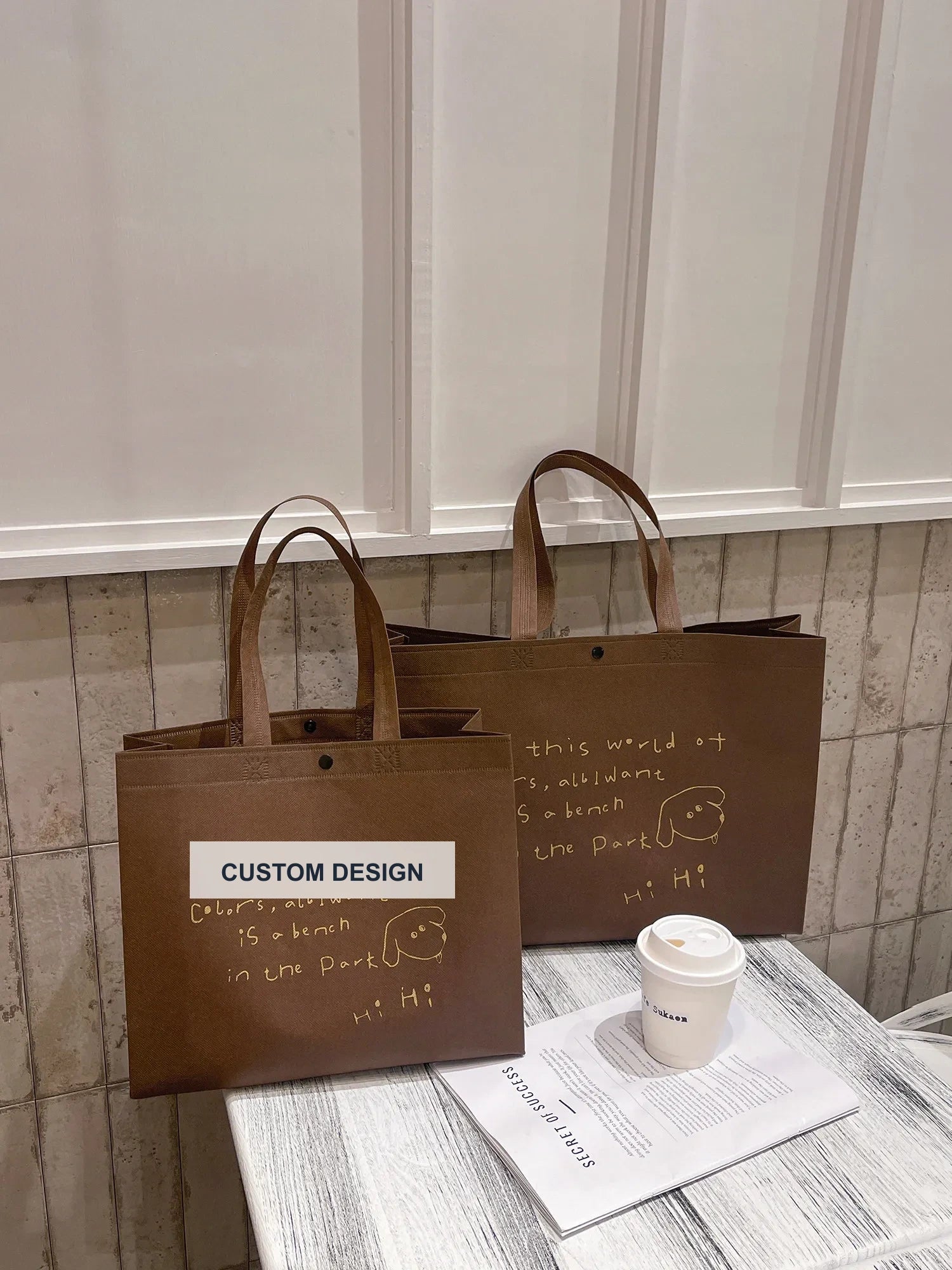 Boutique Non-Woven Tote Bags — 10 Styles product view 1