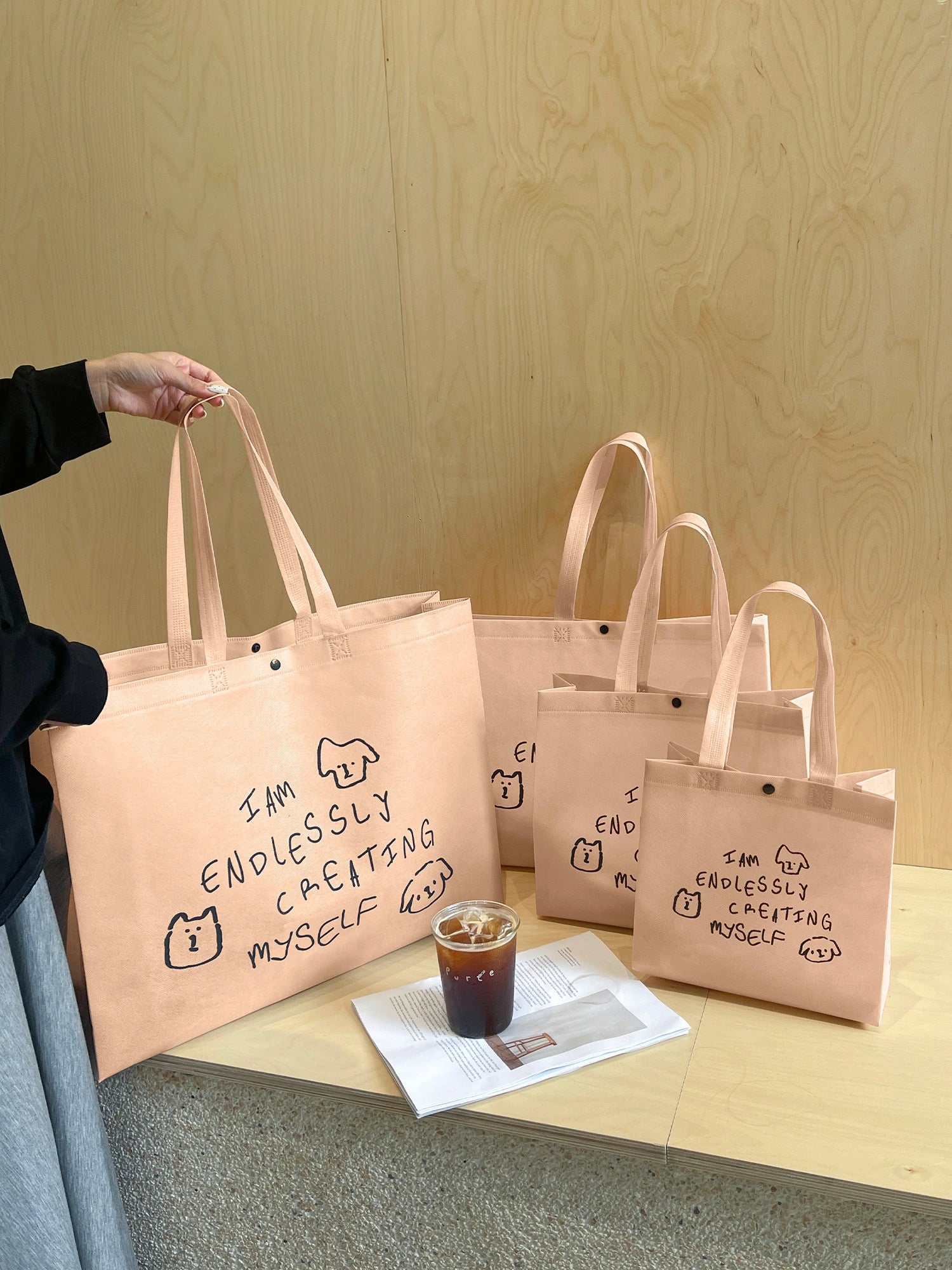 Boutique Non-Woven Tote Bags — 10 Styles product view 3