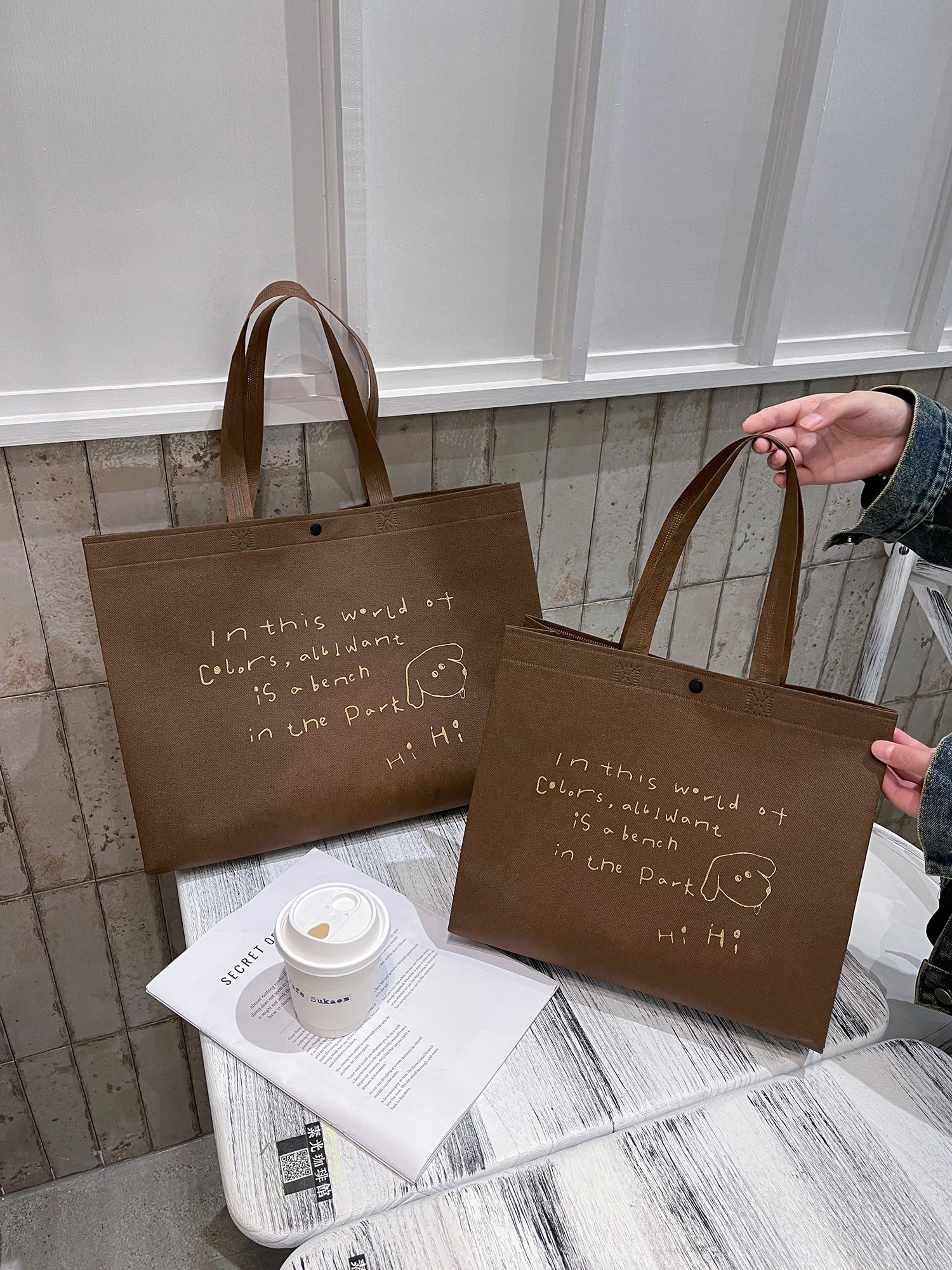 Boutique Non-Woven Tote Bags — 10 Styles product view 3