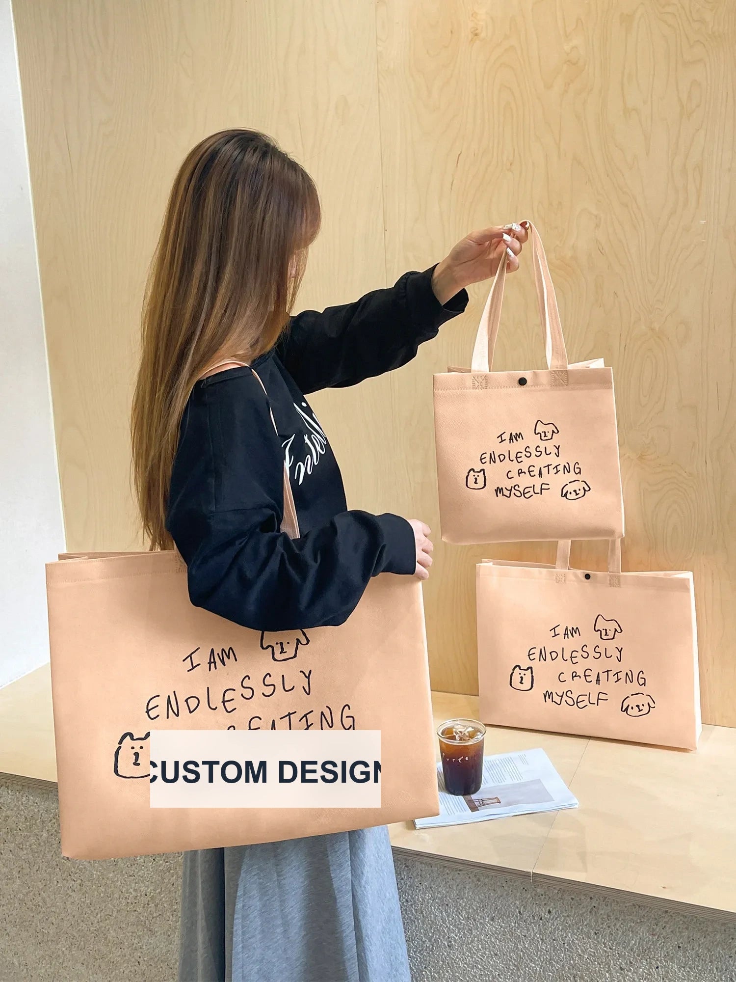 Boutique Non-Woven Tote Bags — 10 Styles product view 4