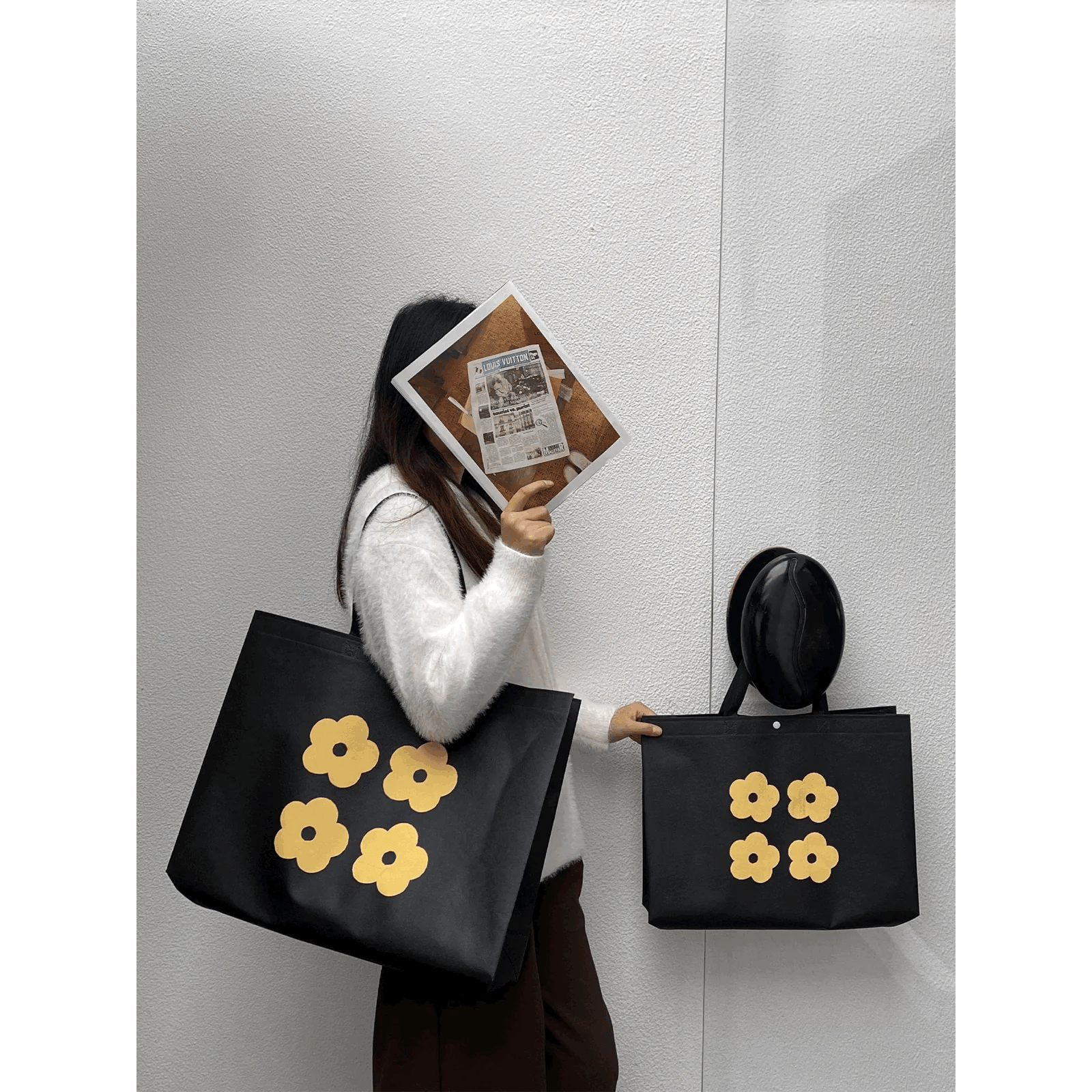Boutique Non-Woven Tote Bags — 10 Styles animated product view 1