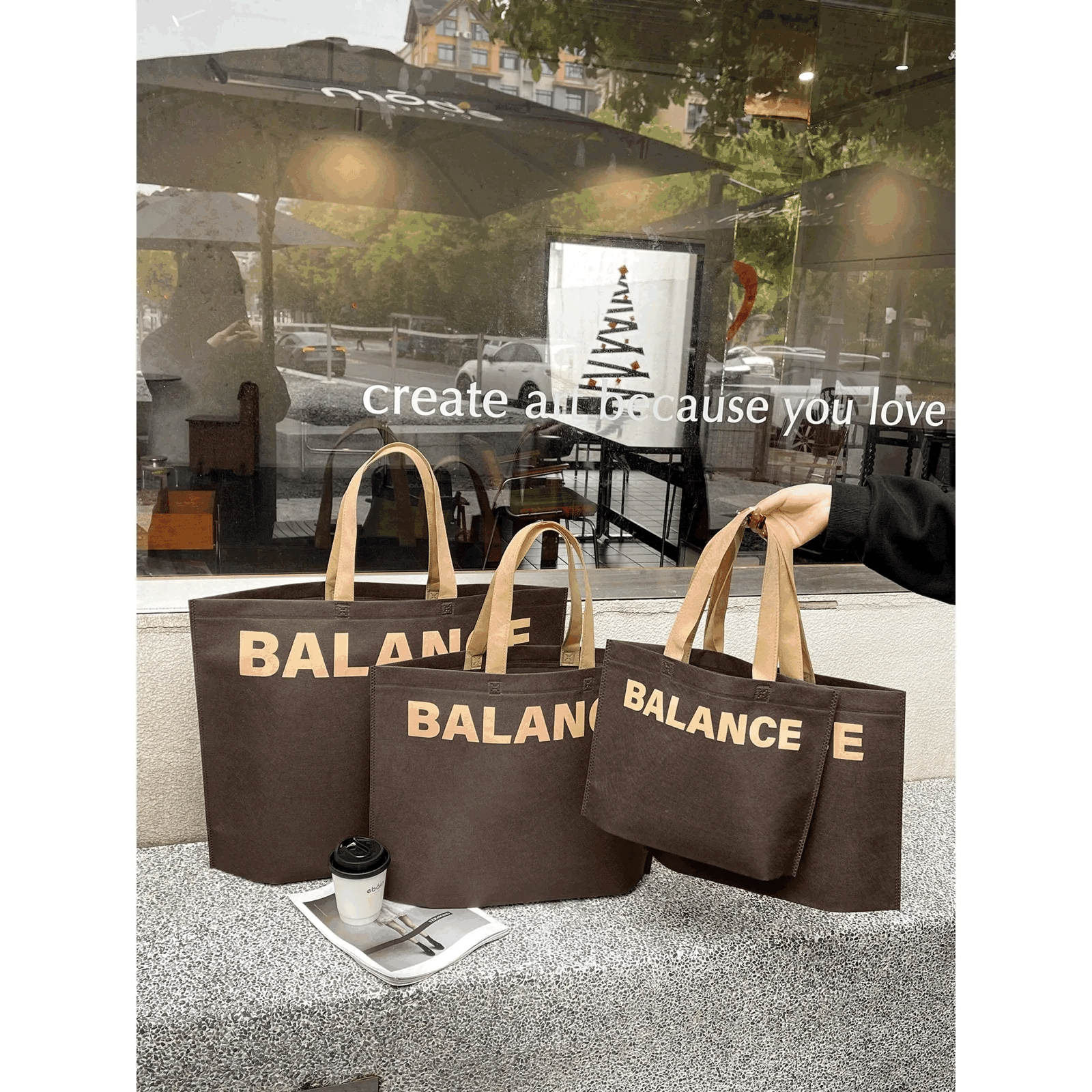 Boutique Non-Woven Tote Bags — 11 Styles animated product view 1