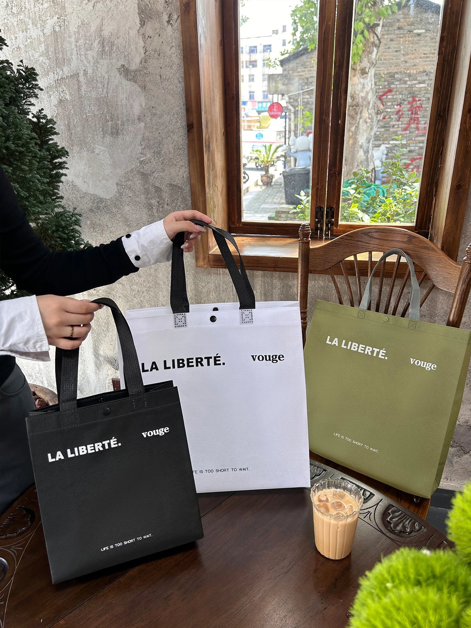 Boutique Non-Woven Tote Bags — 12 Styles product view 1