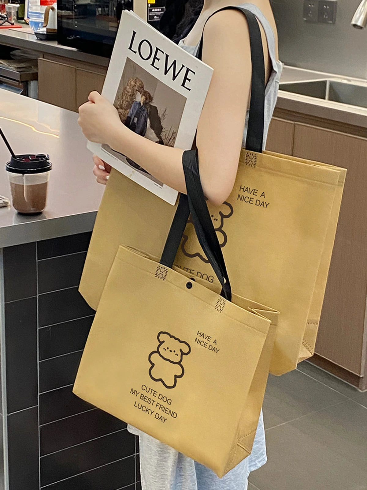 Boutique Non-Woven Tote Bags — 12 Styles product view 2